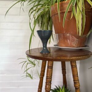 Vintage Studio pottery goblet signed Eigen